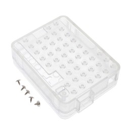 1 pcs : FIT0603 - Case Plastic, ABS Transparent Split Sides 2.756' L x 2.362' W (70.00mm x 60.00mm) X 0.866' (22.00mm)