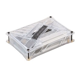 1 pcs : KCS-T-001 - Case Plastic, Polycarbonate Transparent Cover Included 3.799' L x 2.756' W (96.50mm x 70.00mm) X 0.925' (23.