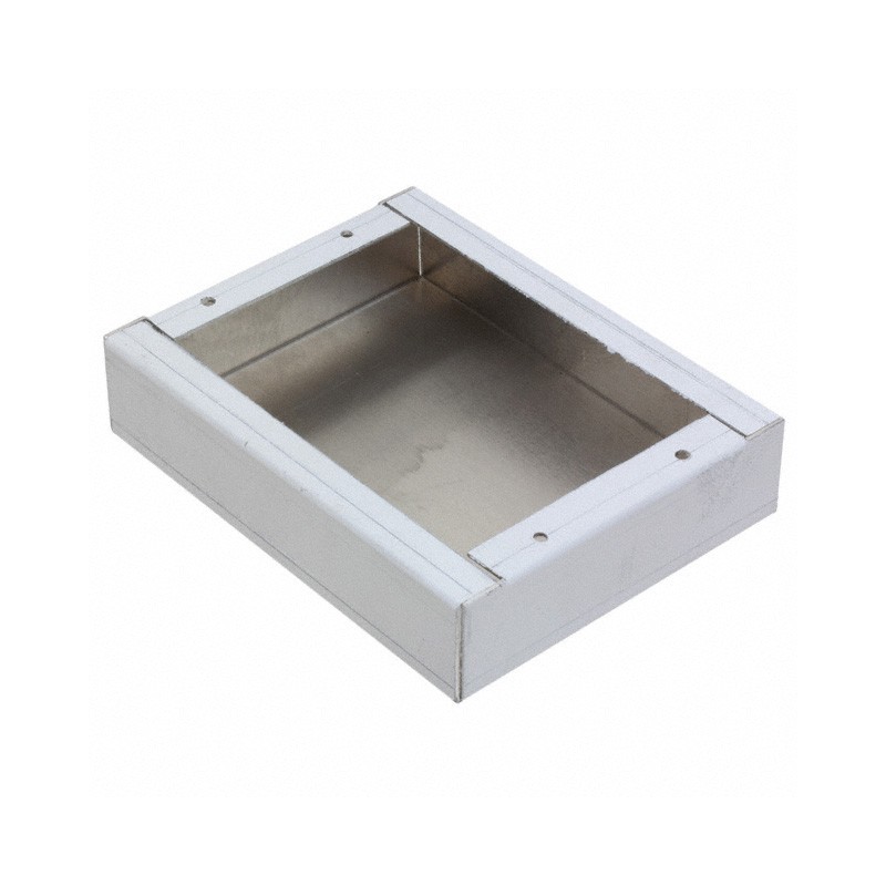 1 pcs : 1444-45351 - Chassis Metal, Aluminum Natural Open End(s) 4.500' L x 3.500' W (114.30mm x 88.89mm) X 1.000' (25.40mm)