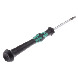1 pcs - Wera Hexagon Precision Screwdriver, 3 mm Tip, 60 mm Blade, 157 mm Overall