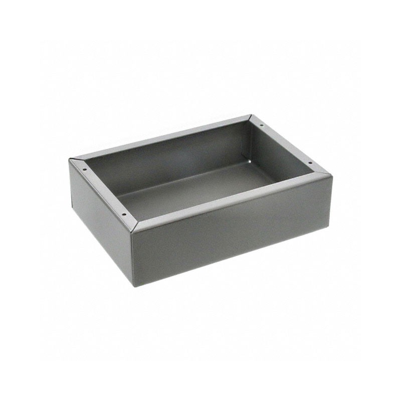 1 pcs : 1441-12 - Chassis Metal, Steel Gray Open End(s) 7.000' L x 5.000' W (177.80mm x 127.00mm) X 2.040' (51.82mm)