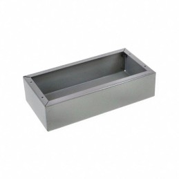 1 pcs : 1441-10 - Chassis Metal, Steel Gray Open End(s) 8.000' L x 4.000' W (203.20mm x 101.60mm) X 2.040' (51.82mm)