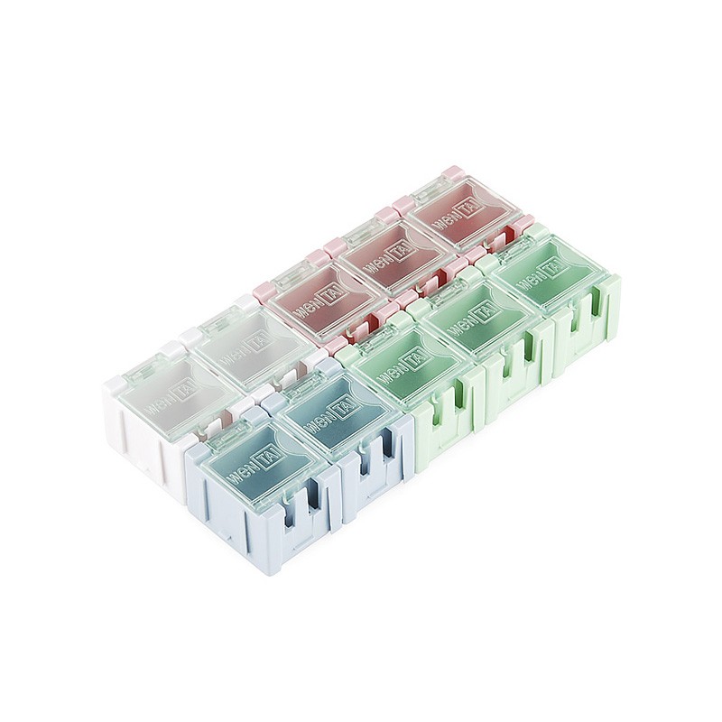 1 pcs : TOL-11527 - Component Storage Plastic, Non Specified Multiple Hinged Door, Lid 1.181' L x 0.984' W (30.00mm x 25.00mm) X