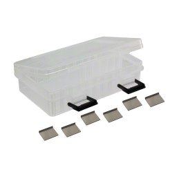 1 pcs : PRT-13867 - Component Storage Plastic, Polypropylene Clear Hinged Door, Lid 6.110' L x 3.657' W (155.20mm x 92.90mm) X 1