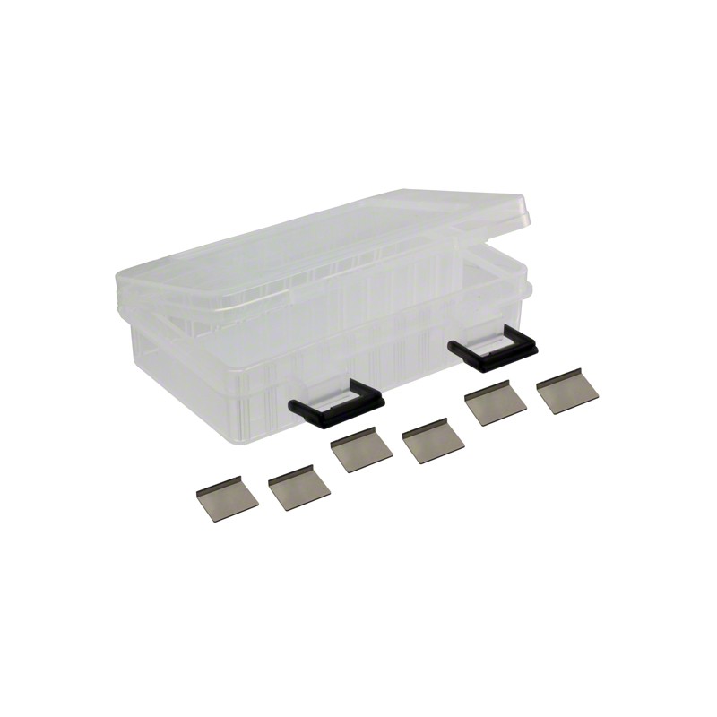 1 pcs : PRT-13867 - Component Storage Plastic, Polypropylene Clear Hinged Door, Lid 6.110' L x 3.657' W (155.20mm x 92.90mm) X 1