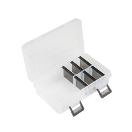 1 pcs : PRT-13867 - Component Storage Plastic, Polypropylene Clear Hinged Door, Lid 6.110' L x 3.657' W (155.20mm x 92.90mm) X 1