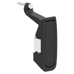 1 pcs : 0771200 - Compression Latch Rectangular - 86.00mm x 25.00mm Cutout Bracket Mount Zamak, Black Coating