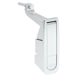 1 pcs : 0771100 - Compression Latch Rectangular - 86.00mm x 25.00mm Cutout Bracket Mount Zamak, Chrome Plated