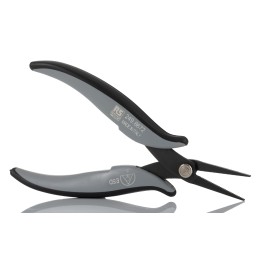 1 pcs - RS PRO Flat Nose Pliers, 160 mm Overall, Straight Tip, 32mm Jaw, ESD