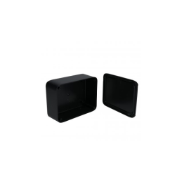 1 pcs : PW-12846-T - Enclosure Plastic, ABS Black Cover Included 4.500' L x 3.380' W (114.30mm x 85.85mm) X 1.890' (48.01mm)