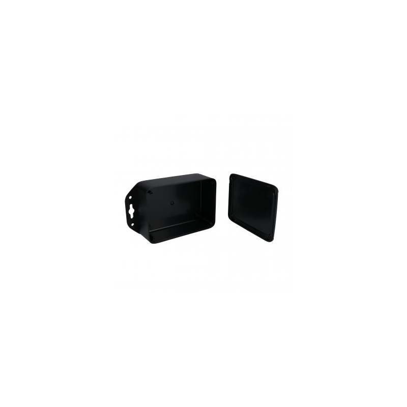 1 pcs : PW-12847-TMB - Enclosure Plastic, ABS Black Cover Included 5.250' L x 3.750' W (133.35mm x 95.25mm) X 1.970' (50.04mm)