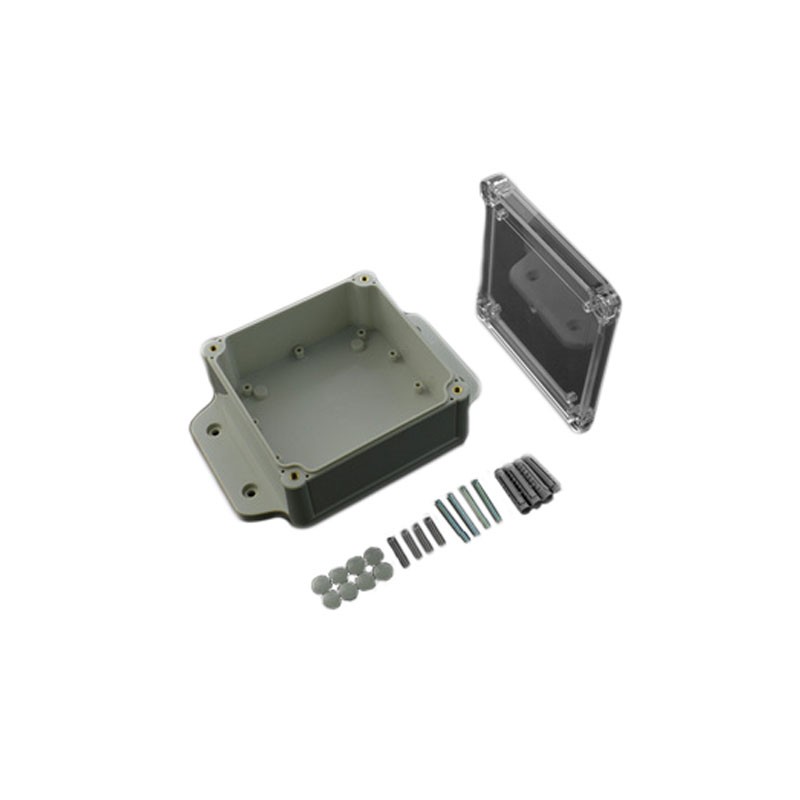 1 pcs : FIT0723 - Enclosure Plastic, ABS Gray Cover Included 6.614' L x 4.724' W (168.00mm x 120.00mm) X 2.165' (55.00mm)