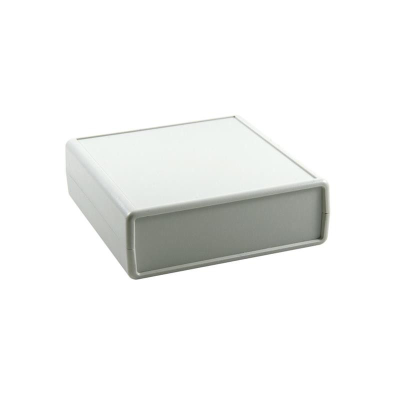 1 pcs : BOX2-P14-GY - Enclosure Plastic, ABS Gray Hand Held, Cover Included 4.330' L x 4.130' W (109.98mm x 104.90mm) X 1.380' (