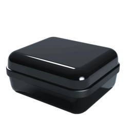 1 pcs : CX27ABKABK - Enclosure Plastic, Polycarbonate Black Hand Held, Cover Included 1.680' L x 1.450' W (42.67mm x 36.83mm) X 