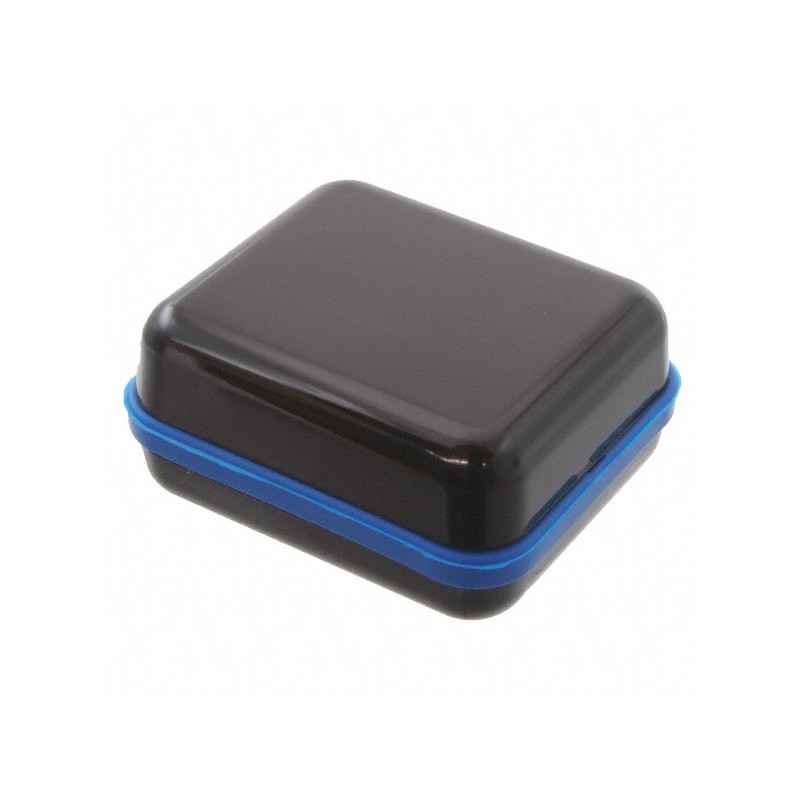 1 pcs : CX25ABKABL - Enclosure Plastic, Polycarbonate Black, Blue Hand Held, Cover Included 1.680' L x 1.450' W (42.67mm x 36.83