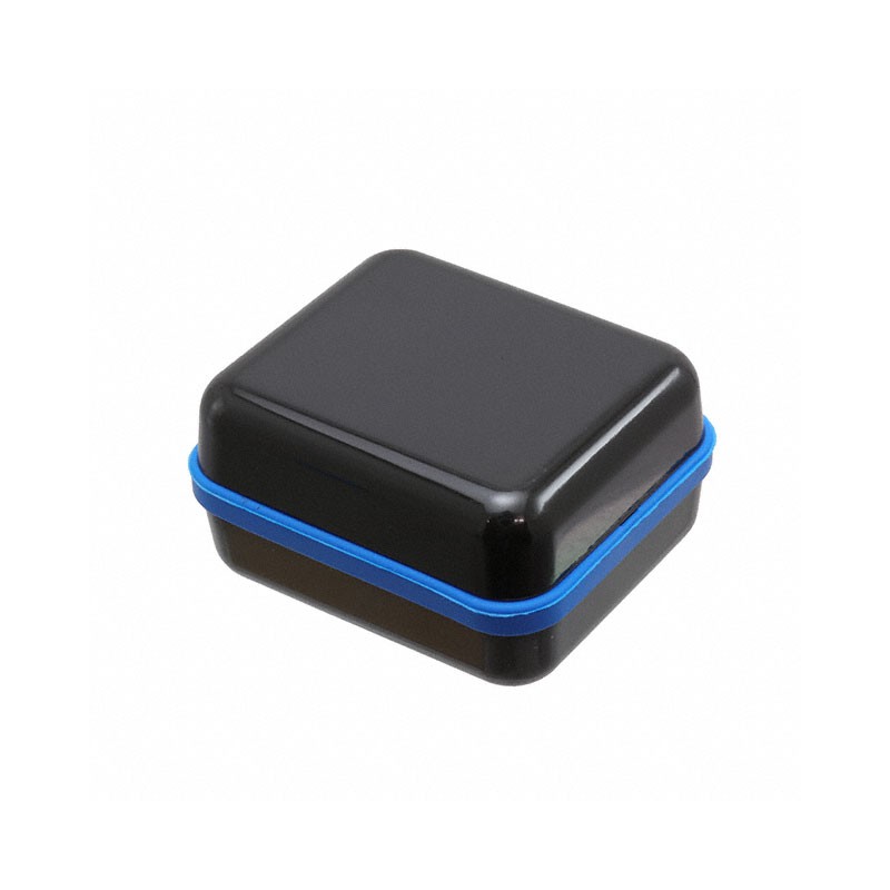 1 pcs : CX28ABKABL - Enclosure Plastic, Polycarbonate Black, Blue Hand Held, Cover Included 1.680' L x 1.450' W (42.67mm x 36.83