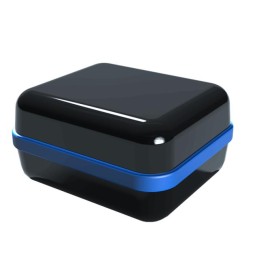 1 pcs : CX28ABKABL - Enclosure Plastic, Polycarbonate Black, Blue Hand Held, Cover Included 1.680' L x 1.450' W (42.67mm x 36.83