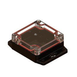 1 pcs : RBF33P06C08B - Enclosure Plastic, Polycarbonate Black, Clear Cover/Door Cover Included 3.230' L x 3.150' W (82.04mm x 80