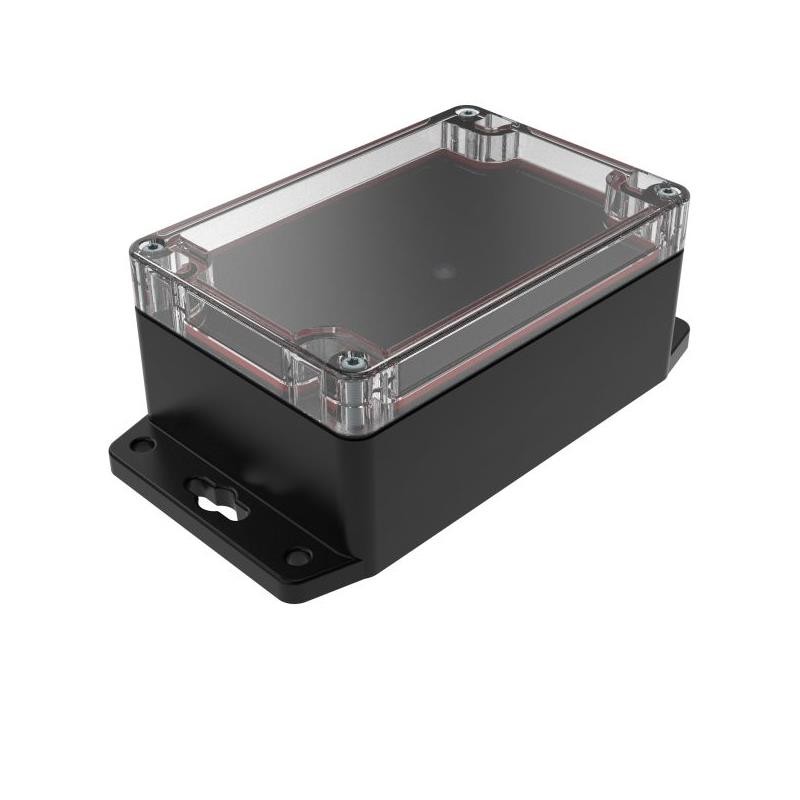 1 pcs : RBF53P06C16B - Enclosure Plastic, Polycarbonate Black, Clear Cover/Door Cover Included 4.720' L x 3.150' W (119.89mm x 8