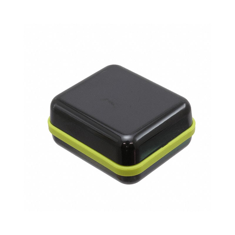 1 pcs : CX25ABKANG - Enclosure Plastic, Polycarbonate Black, Neon Green Hand Held, Cover Included 1.680' L x 1.450' W (42.67mm x