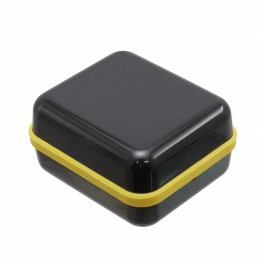 1 pcs : CX28ABKAYL - Enclosure Plastic, Polycarbonate Black, Yellow Hand Held, Cover Included 1.680' L x 1.450' W (42.67mm x 36.
