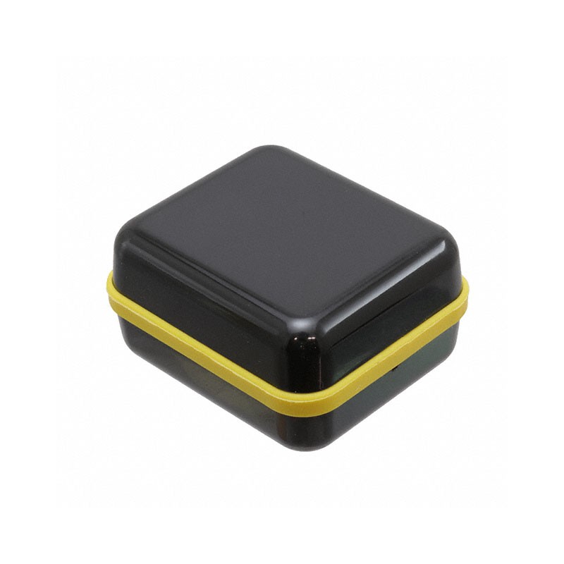 1 pcs : CX28ABKAYL - Enclosure Plastic, Polycarbonate Black, Yellow Hand Held, Cover Included 1.680' L x 1.450' W (42.67mm x 36.