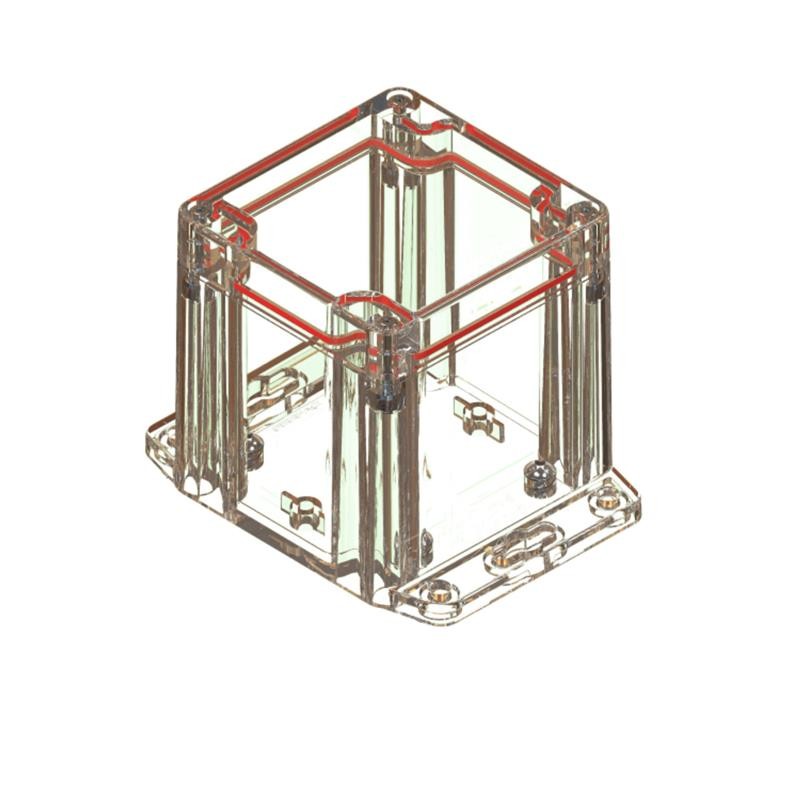 1 pcs : RBF33P06C28C - Enclosure Plastic, Polycarbonate Clear Cover Included 3.230' L x 3.150' W (82.04mm x 80.01mm) X 3.350' (8