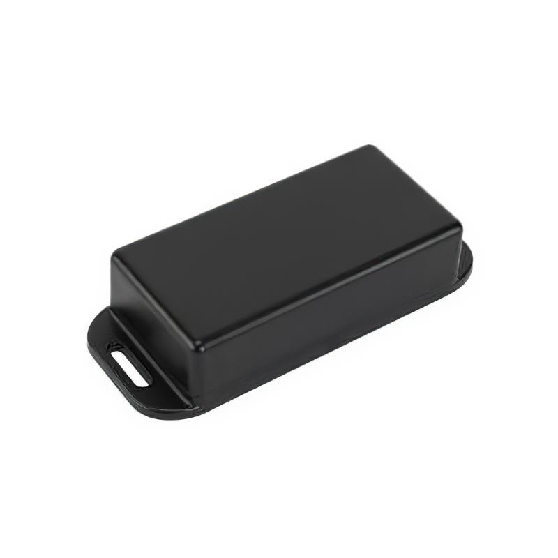 1 pcs : 1551WKFLBK - Enclosure Polycarbonate (PC) Black Hand Held, Cover Included 3.150' L x 1.570' W (80.01mm x 39.88mm) X 0.87