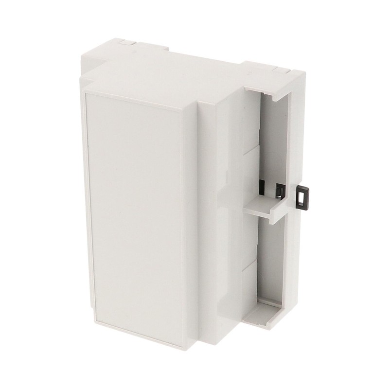 1 pcs : 1597DIN6MC53 - Enclosure Polycarbonate (PC) Light Gray Cover Included 4.170' L x 3.550' W (105.92mm x 90.17mm) X 1.920' 