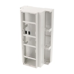 1 pcs : 1597DIN9MDH53 - Enclosure Polycarbonate (PC) Light Gray Cover Included 6.280' L x 3.550' W (159.51mm x 90.17mm) X 1.910'