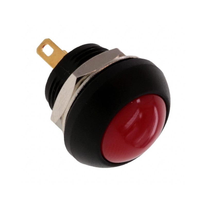 50 pcs - TE Connectivity PB6 Series Push Button Switch, (On)-Off, Panel Mount, SPST - NO, 50 V dc, 125V ac, IP68