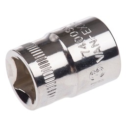 1 pcs - Bahco 3/8 in Drive 13mm Standard Socket, 6 point, 25.5 mm Overall Length
