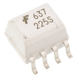 1 pcs - onsemi, HCPL0637 DC Input Logic Gate Output Dual Optocoupler, Surface Mount, 8-Pin SOIC