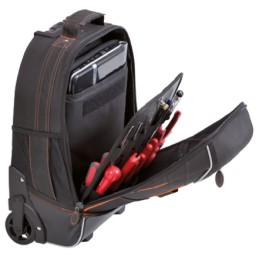 1 pcs - GT Line Fabric Wheeled Bag with Shoulder Strap 340mm x 150mm x 440mm