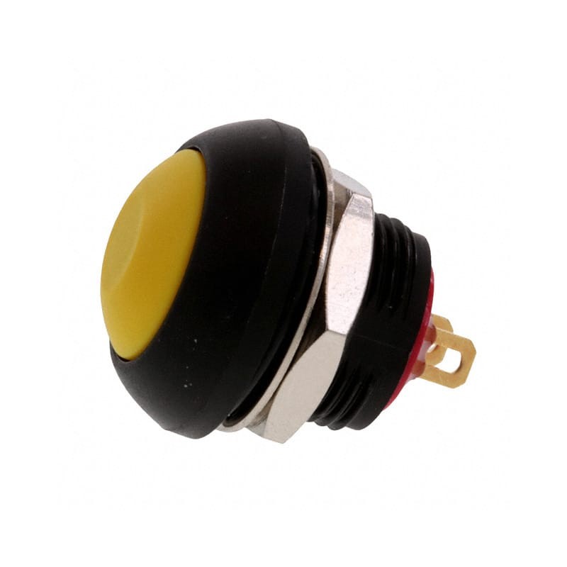 50 pcs - TE Connectivity PB6 Series Push Button Switch, (On)-Off, Panel Mount, SPST - NO, 50 V dc, 125V ac, IP68