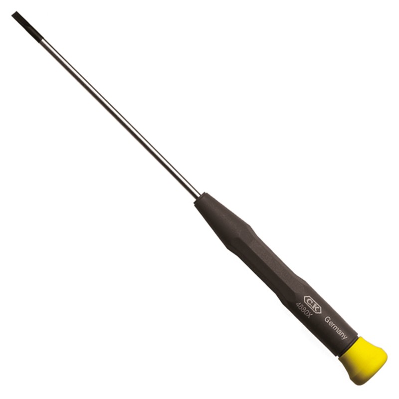 1 pcs - CK Slotted Precision Screwdriver, 0.8 x 2.5 mm Tip, 60 mm Blade, 157 mm Overall