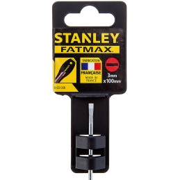 1 pcs - Stanley Slotted Screwdriver, 3 mm Tip, 100 mm Blade