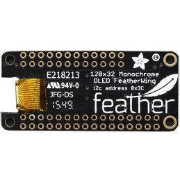 1 pcs - Adafruit 2900, OLED FeatherWing 1in OLED Display Add On Board With 128x32 monochrome OLED for Feather Boards