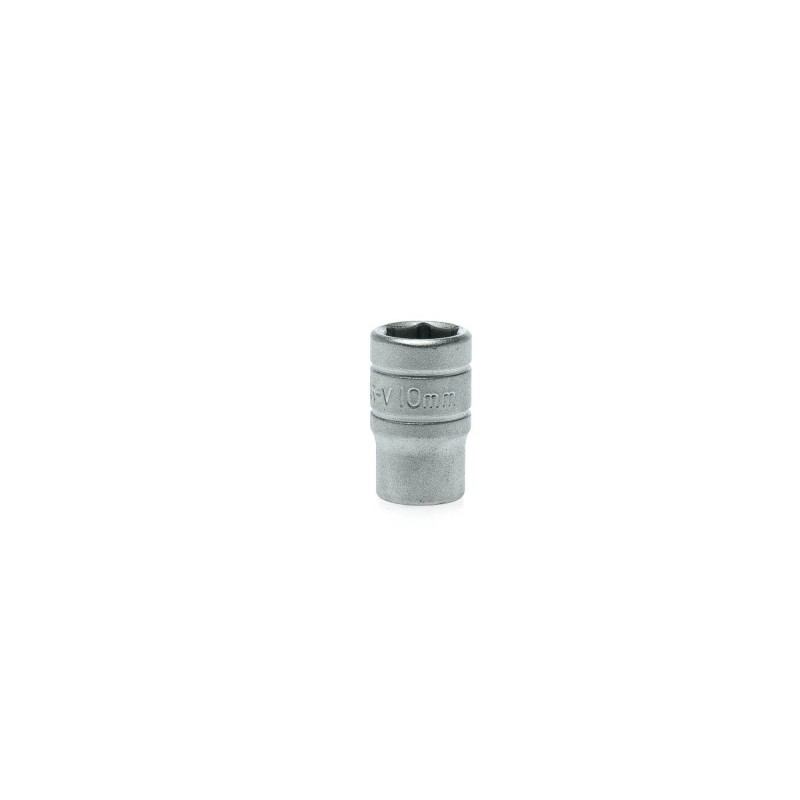 1 pcs - Teng Tools 1/4 in Drive 10mm Standard Socket, 6 point, 25 mm Overall Length