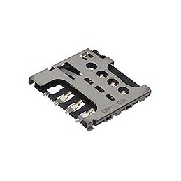 300 pcs - Molex, 78727 6 Way Push/Pull Micro Memory Card Connector With Solder Termination
