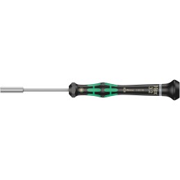 1 pcs - Wera Hexagon Nut Driver, 3.2 mm Tip, 60 mm Blade, 157 mm Overall