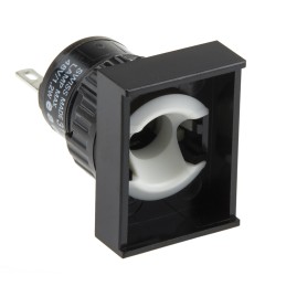 1 pcs - EAO, 31, Panel Mount LED Pilot Light, 16mm Cutout, IP40, Rectangular