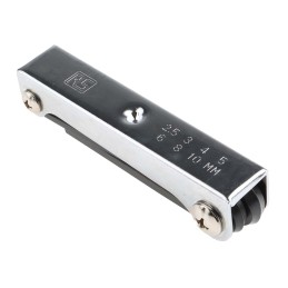 1 pcs - RS PRO 7 piece Folding Metric Hex Key Set, 2.5mm