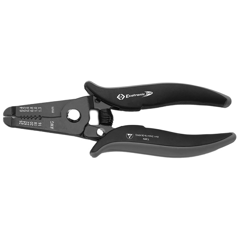 1 pcs - CK Wire Stripper, 0.4mm Min, 1.3mm Max, 168 mm Overall