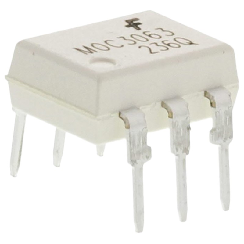 1000 pcs - onsemi, MOC3063M Triac Driver Output Optocoupler, Through Hole, 6-Pin DIP
