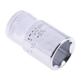 1 pcs - Bahco 1/4 in Drive 10mm Standard Socket, 6 point, 24.7 mm Overall Length