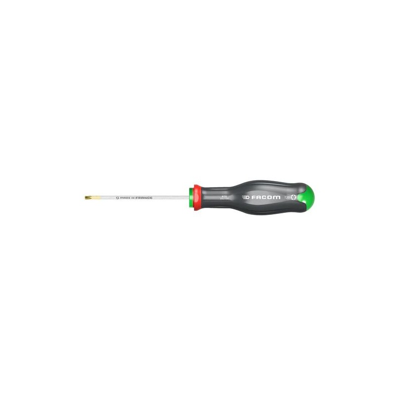 1 pcs - Facom Torx Screwdriver, T9 Tip, 75 mm Blade, 178 mm Overall