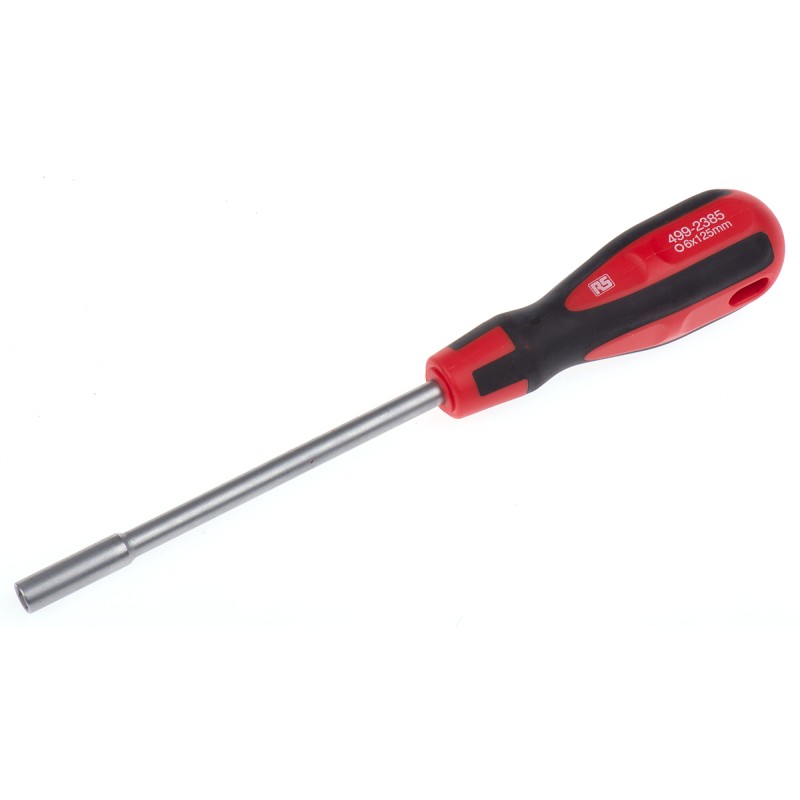 1 pcs - RS PRO Hexagon Nut Driver, 6 mm Tip, 125 mm Blade