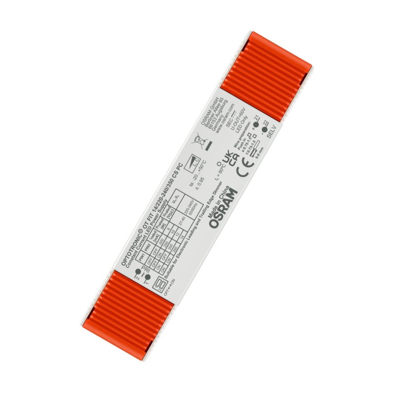 1 pcs - Osram LED Driver, 27-40V Output, 14W Output, 200-350mA Output, Constant Current Dimmable
