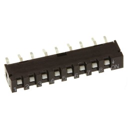20 pcs - APEM 8 Way PCB SIP Switch SPST